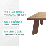 TABURETE DE MADERA · HEMORRODIES + ESTREÑIMIENTO - WEAREMAMMAS